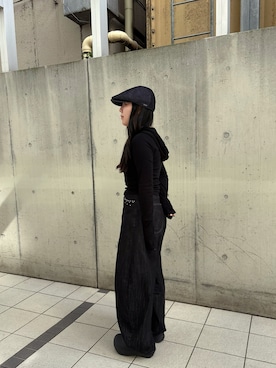 「arth（アース）のアイテム（帽子）」を使った、momoさん（レディース・150cm）の冬コーディネート