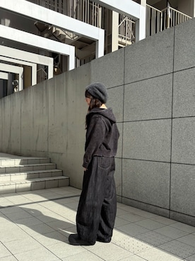 「アイテム（ハンチング/ベレー帽）」を使った、momoさん（レディース・150cm）の秋コーディネート