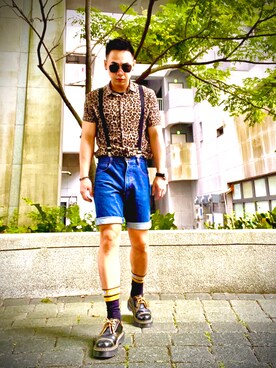 「PULL&BEAR（プルアンドベア）のアイテム（パンツ）」を使った、Sawru Pavavesengさん（メンズ・172cm）の春コーディネート
