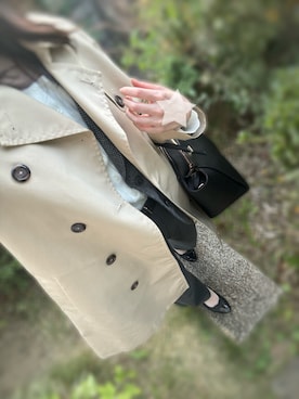 「アイテム（バレエシューズ）」を使った、Yupiさん（レディース・164cm）の秋コーディネート