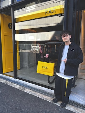 「FAT(エフエイティー)のアイテム(パンツ)」を使った、ムックさん(メンズ・174cm)の春コーディネート