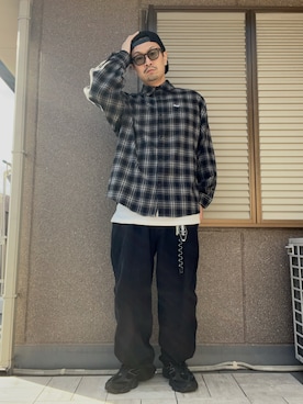 「アイテム（ピアス（片耳用））」を使った、ムックさん（メンズ・174cm・40代）の秋コーディネート