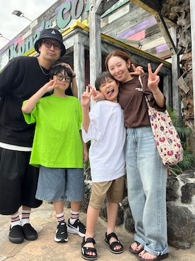 「FAT（エフエイティー）のアイテム」を使った、ムックさん（メンズ・173cm）の夏コーディネート