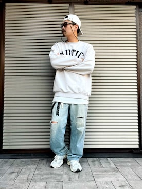 「CALEE（キャリー）のアイテム」を使った、ムックさん（メンズ・174cm）の春コーディネート