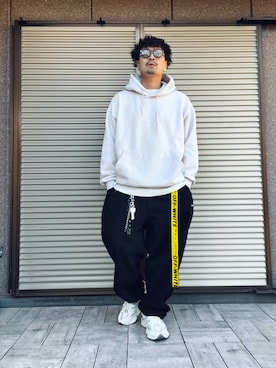 「CALEE（キャリー）のアイテム」を使った、ムックさん（メンズ・174cm）の春コーディネート