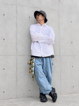 「FAT(エフエイティー)のアイテム(パンツ)」を使った、ムックさん(メンズ・173cm)の秋コーディネート