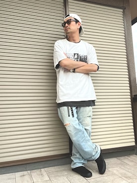 「GARNI（ガルニ）のアイテム」を使った、ムックさん（メンズ・173cm）の夏コーディネート