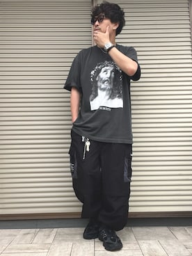 「TODAYFUL（トゥデイフル）のアイテム」を使った、ムックさん（メンズ・173cm）の夏コーディネート