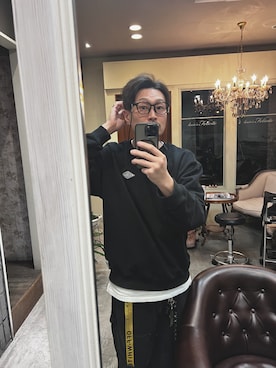 「アイテム（キーホルダー）」を使った、ムックさん（メンズ・174cm）の冬コーディネート