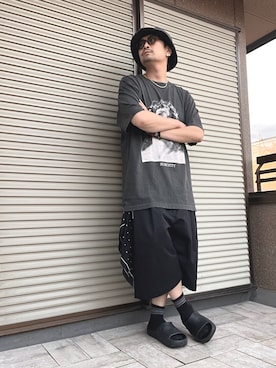 「アイテム（アクセサリー）」を使った、ムックさん（メンズ・173cm）の夏コーディネート