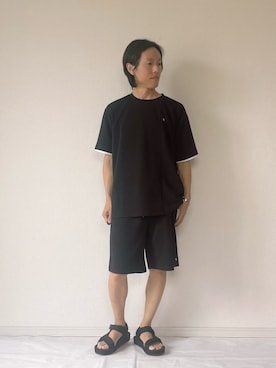 「アーノルドパーマー」｜ヨッピーさん（メンズ・165cm）の夏コーディネート