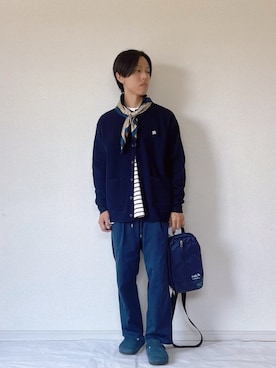 「ニットコーデ」｜ヨッピーさん（メンズ・165cm）の秋コーディネート