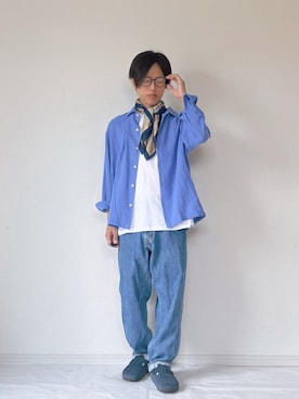 「アイテム（アンサンブル）」を使った、ヨッピーさん（メンズ・165cm）の秋コーディネート