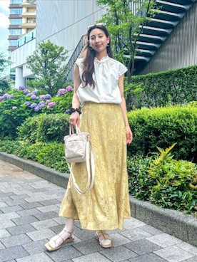 「PLST（プラステ）のアイテム」を使った、KIMIさん（レディース・164cm）の夏コーディネート