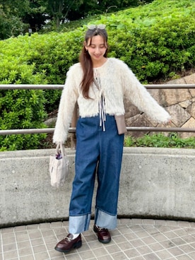 「アイテム（サロペット/オーバーオール）」を使った、KIMIさん（レディース・164cm）の秋コーディネート