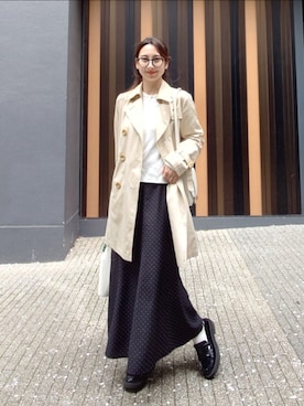 「BONLECILL（ボンルシール）のアイテム」を使った、KIMIさん（レディース・164cm）の春コーディネート