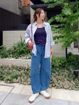 「GU（ジーユー）のアイテム（バッグ）」を使った、KIMIさん（レディース・164cm）の秋コーディネート