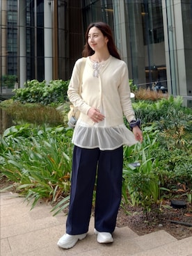 「PLST（プラステ）のアイテム」を使った、KIMIさん（レディース・164cm）の春コーディネート