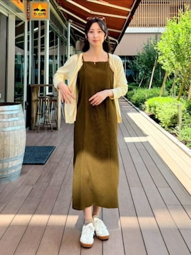 「アイテム（ワンピース）」を使った、KIMIさん（レディース・164cm）の秋コーディネート