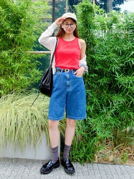 「アイテム（ソックス/靴下）」を使った、KIMIさん（レディース・164cm）の夏コーディネート