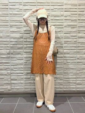 「アイテム（その他トップス）」を使った、KIMIさん（レディース・164cm）の秋コーディネート