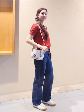 「PLST（プラステ）のアイテム」を使った、KIMIさん（レディース・164cm）の春コーディネート