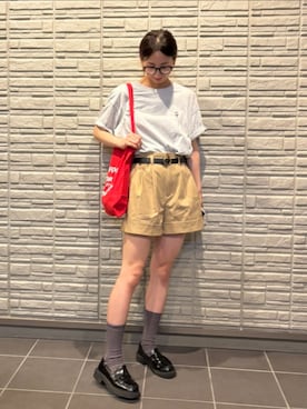 「アイテム（ソックス/靴下）」を使った、KIMIさん（レディース・164cm）の夏コーディネート