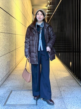 「PLST（プラステ）のアイテム」を使った、KIMIさん（レディース・164cm）の冬コーディネート