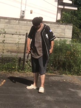 「STARTER（スターター）のアイテム」を使った、streetduckkingさん（メンズ・175cm）の夏コーディネート