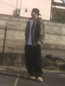 「Champion（チャンピオン）のアイテム」を使った、streetduckkingさん（メンズ・175cm）の秋コーディネート