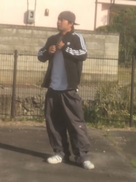 「アイテム（ジャージ）」を使った、streetduckkingさん（メンズ・175cm）の秋コーディネート