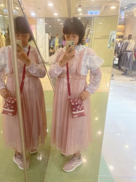 「no brand（ノーブランド）のアイテム（スニーカー）」を使った、Yuhaさん（レディース・170cm）の秋コーディネート