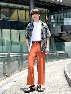 siraさん（メンズ・182cm）の夏コーディネート