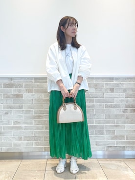 「テチチ(Te chichi)」｜「アイテム（ブルゾン）」を使った、m   aさん（レディース・162cm）の春コーディネート