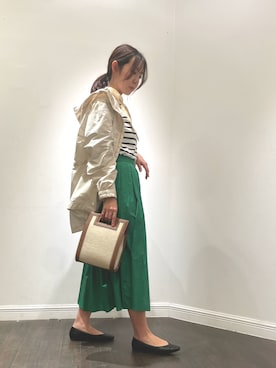 「Te chichi（テチチ）のアイテム（マウンテンパーカー）」を使った、m   aさん（レディース・162cm）の春コーディネート