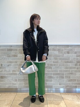 「テチチ(Te chichi)」｜「アイテム（ブルゾン）」を使った、m   aさん（レディース・162cm）の冬コーディネート