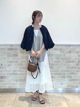 「テチチ(Te chichi)」｜「アイテム（ブルゾン）」を使った、m   aさん（レディース・162cm）の春コーディネート