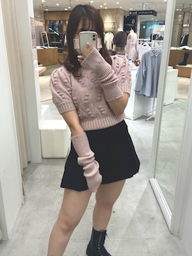 「ミニ丈コーデ」｜yunaさん（レディース・157cm）の秋コーディネート