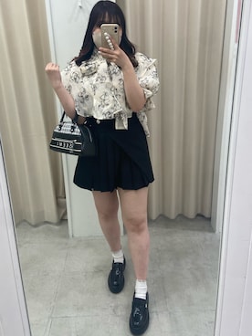 「ミニ丈コーデ」｜yunaさん（レディース・157cm）の春コーディネート