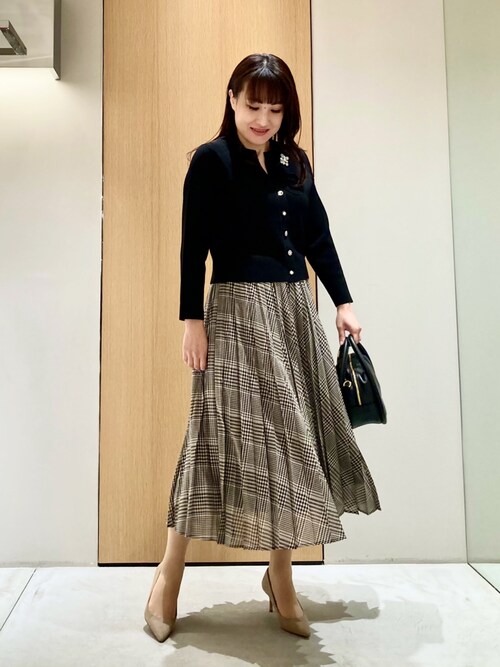 美品】 ANAYI アナイボイルプリーツスカート36