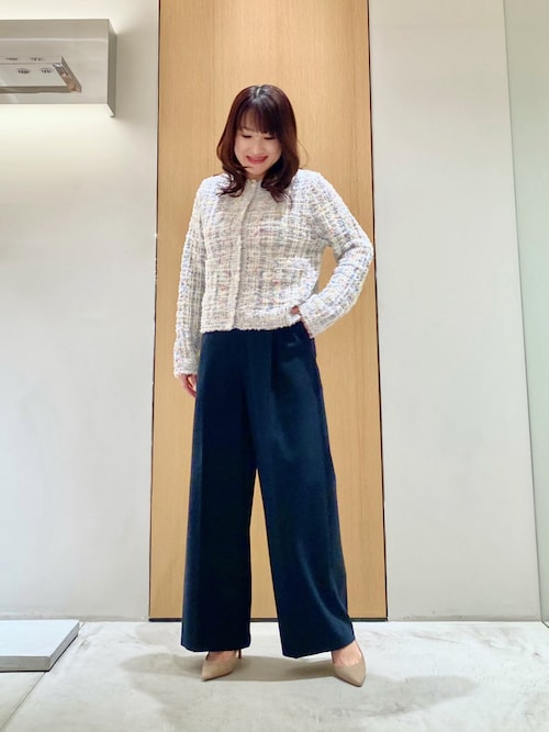 マルティプルニットツイードジャケット（カーディガン/ボレロ）｜ANAYI