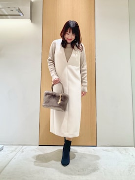 「アイテム（リング）」を使った、Hasebe.tさん（レディース・154cm）の秋コーディネート