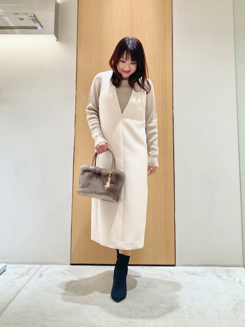 ANAYI（アナイ） ワンピース トリプルクロスジャンパー ワンピース