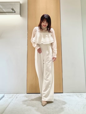 「アイテム（オールインワン・サロペット）」を使った、Hasebe.tさん（レディース・154cm）の冬コーディネート