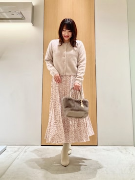 「アイテム（アクセサリー）」を使った、Hasebe.tさん（レディース・154cm）の秋コーディネート