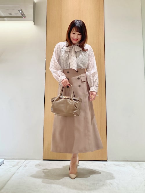 ブライトツイルAラインスカート（スカート）｜ANAYI（アナイ）の