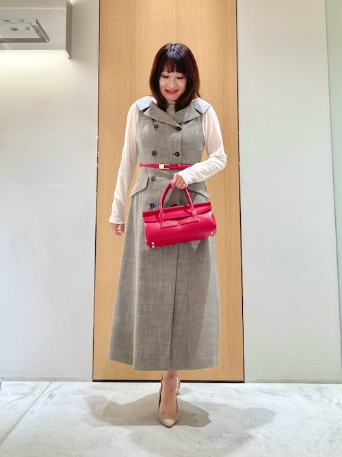 ポリツイルオフショルワンピース（ワンピース）｜ANAYI（アナイ）の