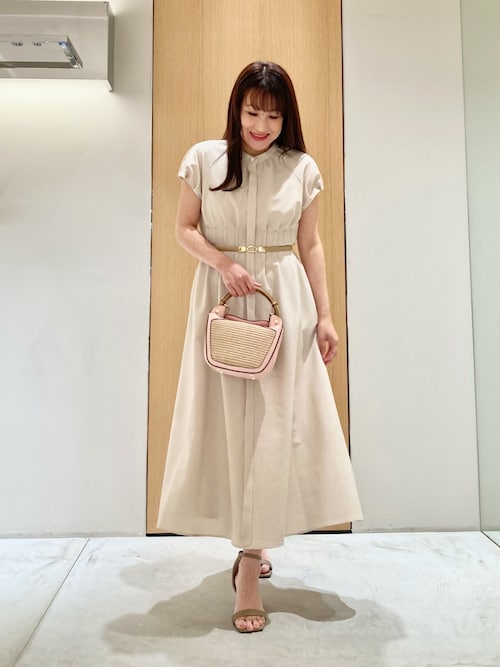 ANAYI｜サッカーストレッチパフ袖 ワンピース | Rakuten Fashion