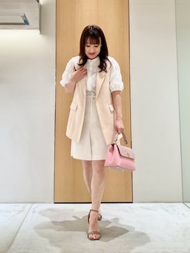 「ANAYI（アナイ）のアイテム（その他アウター）」を使った、Hasebe.tさん（レディース・154cm）の春コーディネート