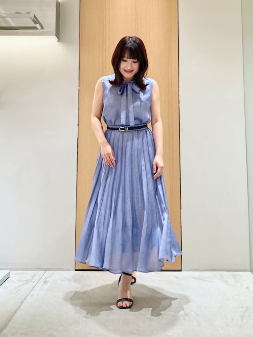 ANAYI デニム調 プリーツスカート 38 セットアップ対応商品】デニムプリントプリーツスカート | ANAYI